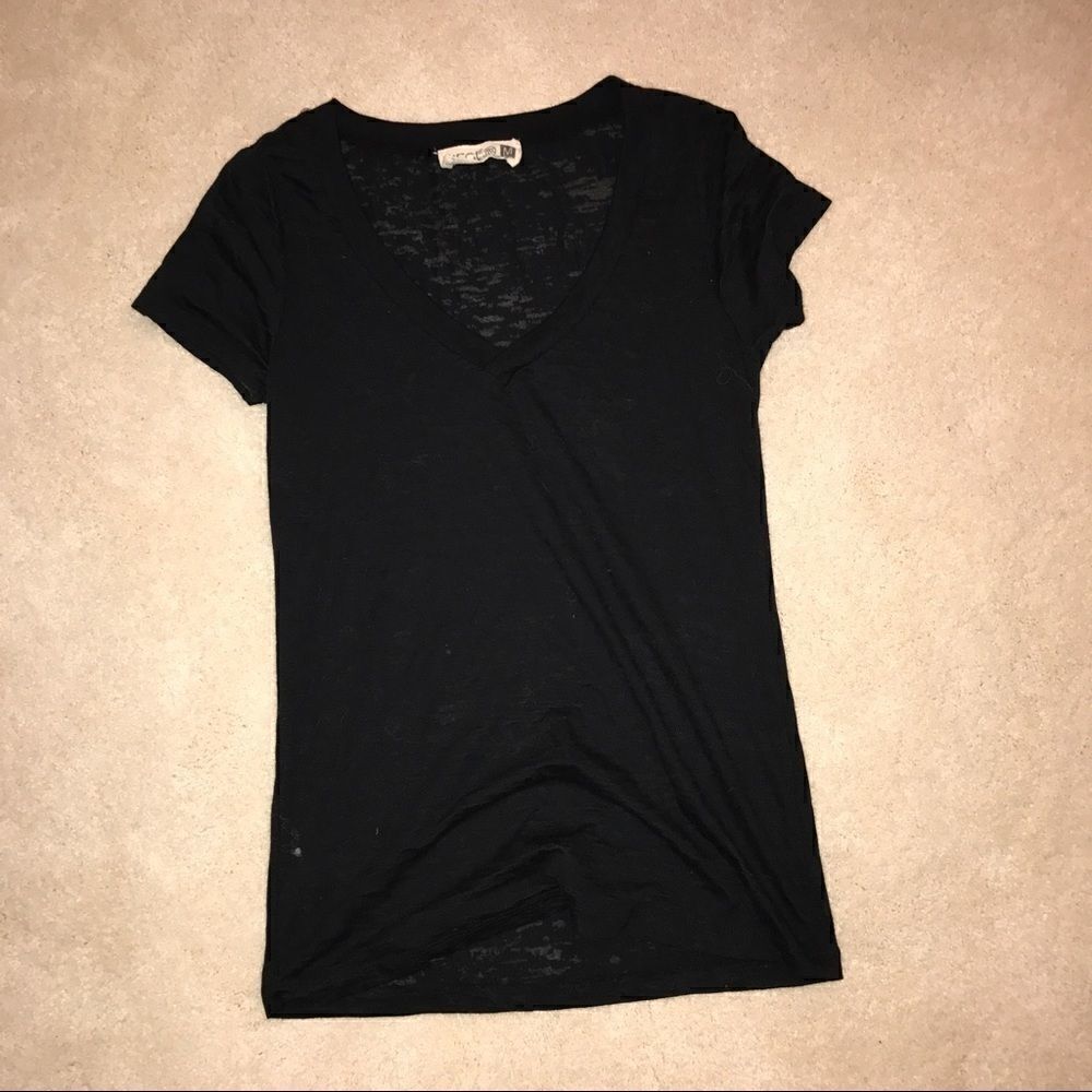 Black V-neck  